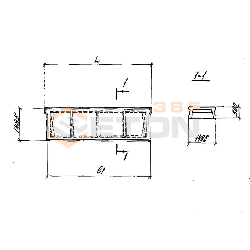 Плиты ребристые высотой 500 мм Серия 1.442.1-3 П 5-2 АтVскт