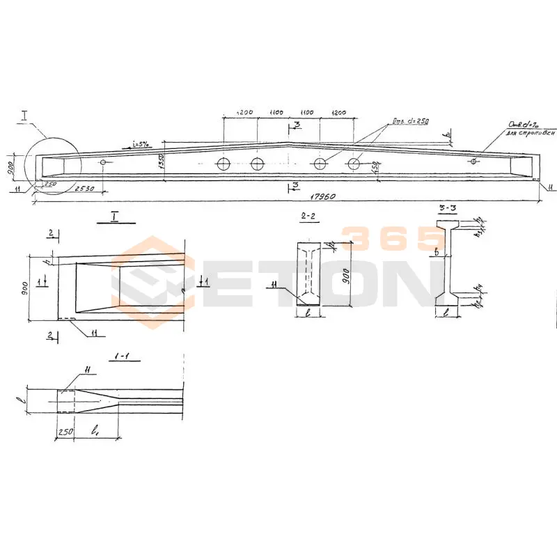 Балки двутавровые Серия 1.462.1-16 2БСД 18-7 к7 в (1.462.1-16)