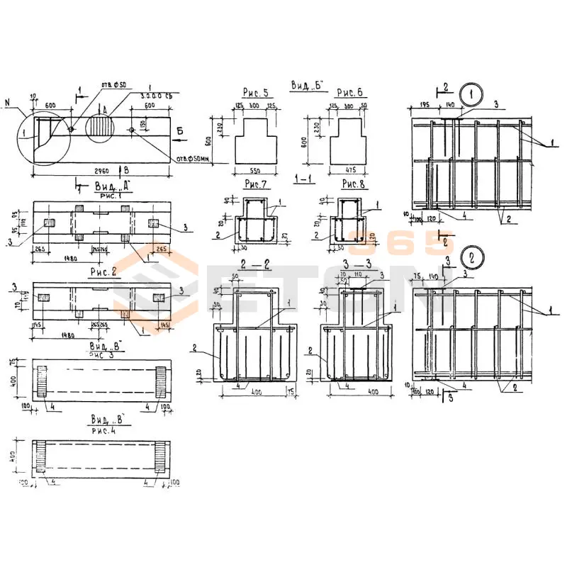 Ригели Серия 1.020-1 2РО 6-30-30 (1.020-1)