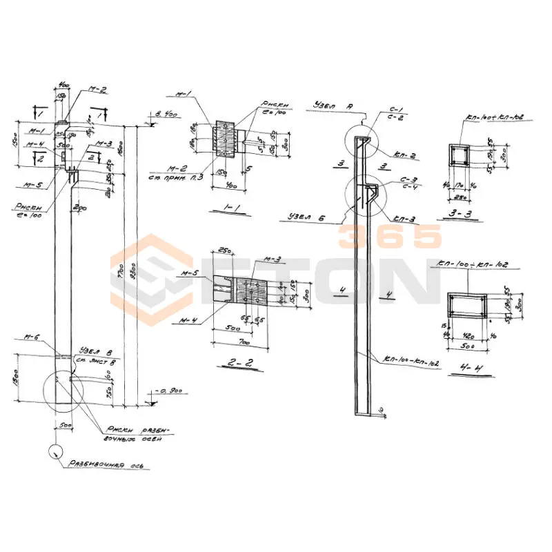 Колонны Серия 1.423-2с КН 101 (1.423-2с)