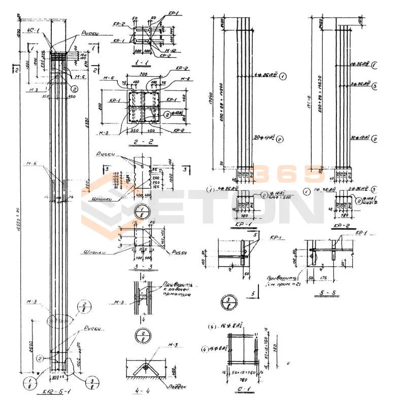 Колонны Серия ИС 01-09 К 12-5-1