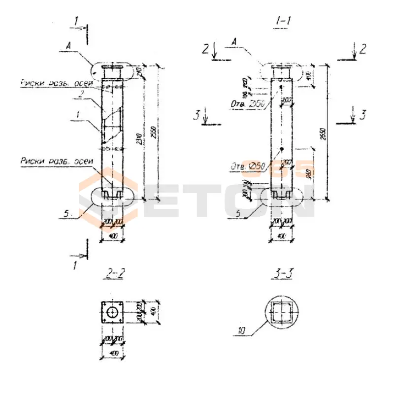 Колонны Серия Б1.020.1-7 1КВ 4-33-31 (Б1.020.1-7)