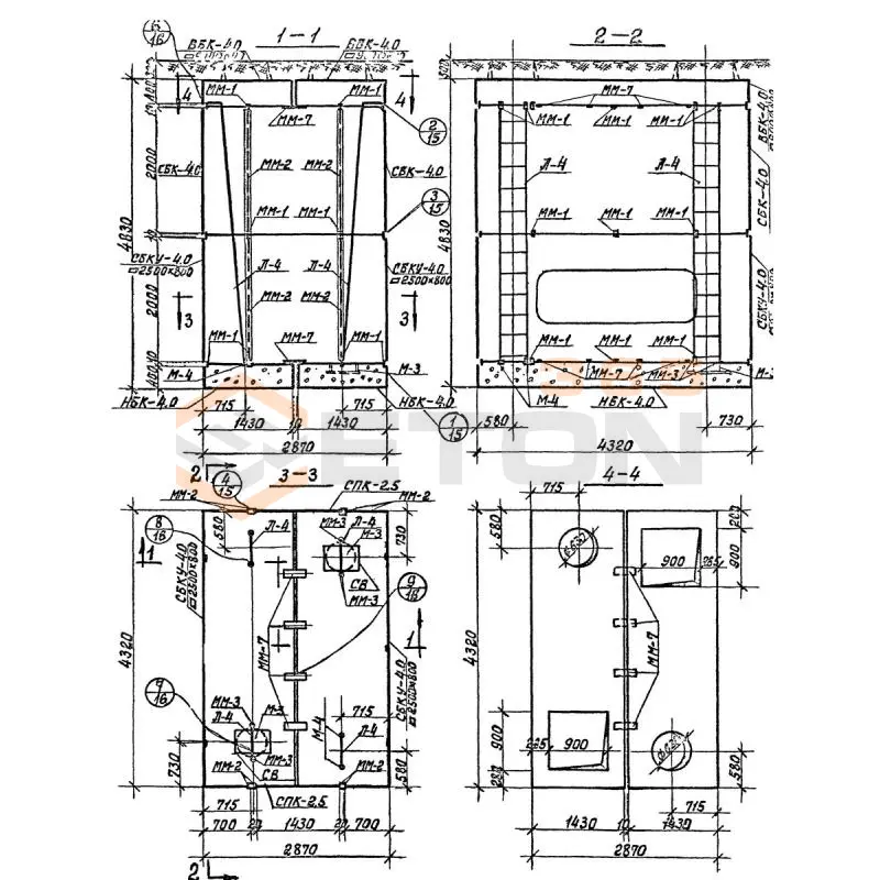 Камеры тепловые Серия 3.903 КЛ-13 Камера 2,5-4,0-4,0