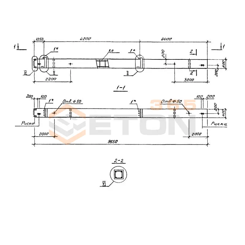 Колонны Серия 1.020.1-4 2КНО 42-42-3-32-00