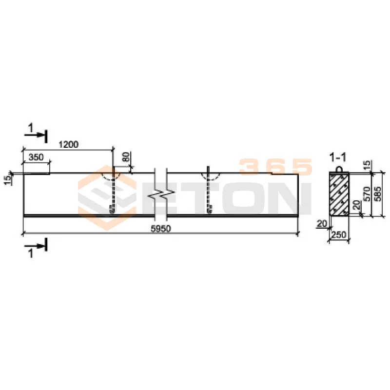 Балки обвязочные ГОСТ 24893-2016 БОП 25 с (ГОСТ 24893-2016)