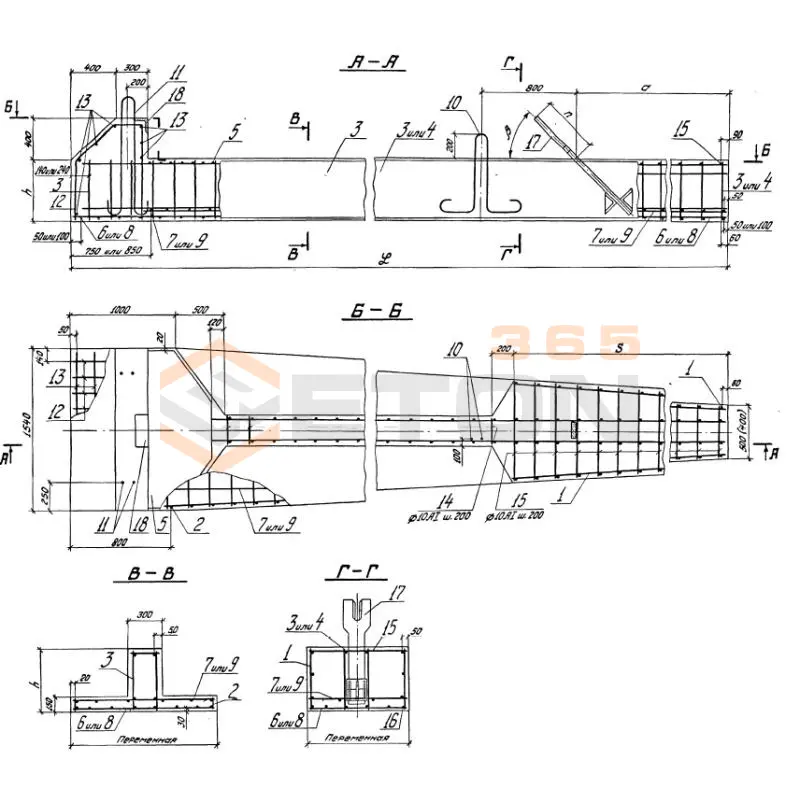 Плиты фундамента Серия 3.505.1-15 ФКН 100-7