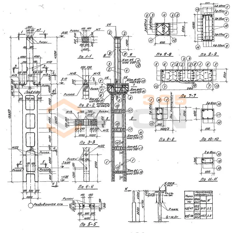 Колонны Серия КЭ 01-52 КД 6-24
