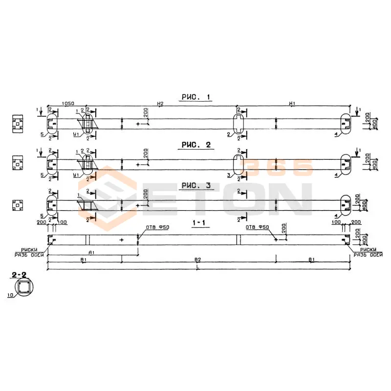 Колонны Серия 1.020-1 2КС 4,42-20 (1.020-1)