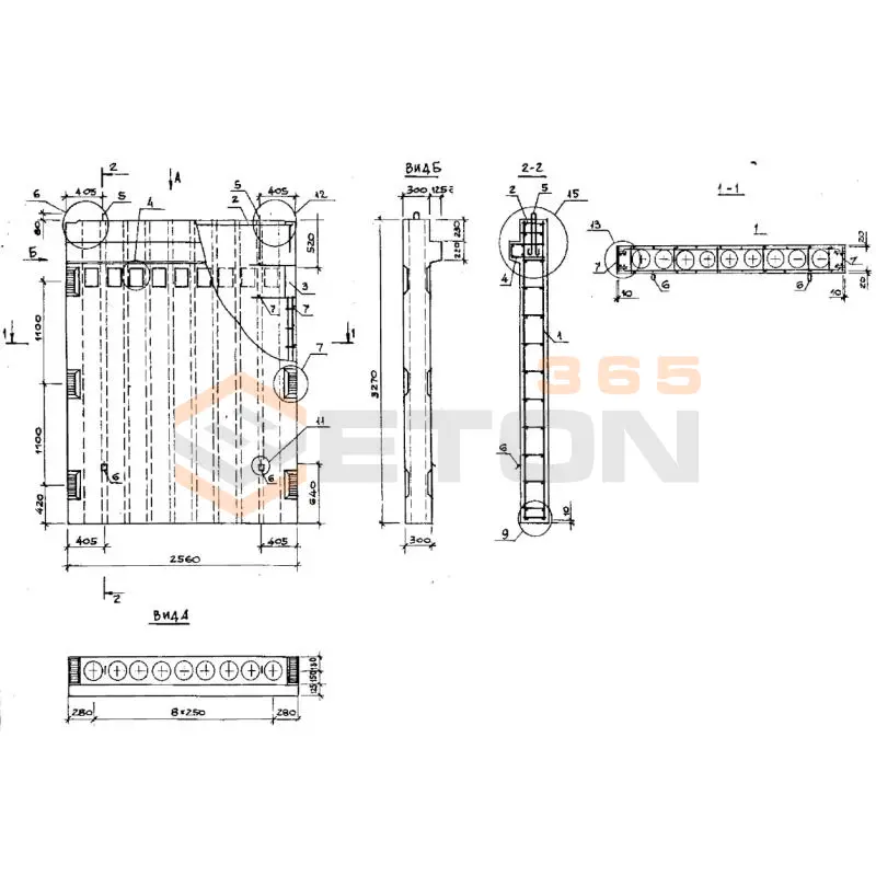 Вентблоки-диафрагмы жесткости Серия 1.034.1-1/90 1ВД 33-26-30
