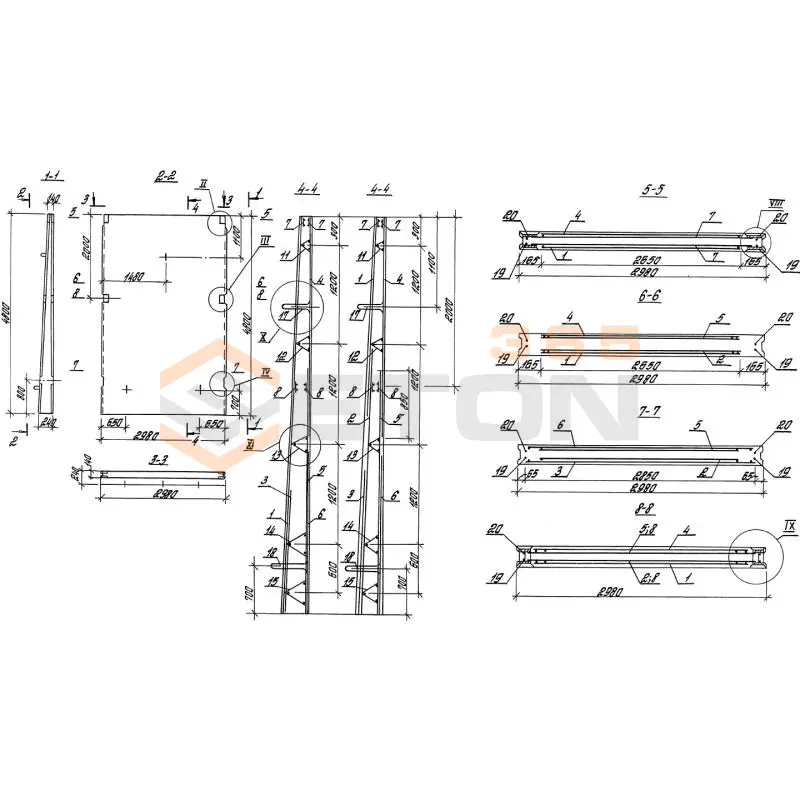 Панели стеновые плоские Серия 3.900.1-10 ПС 2-48 к