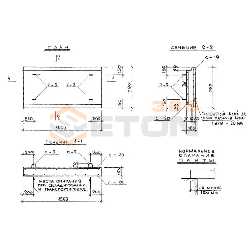 Плиты перекрытий Альбом ТДК 4-1 ТП 15-8 и