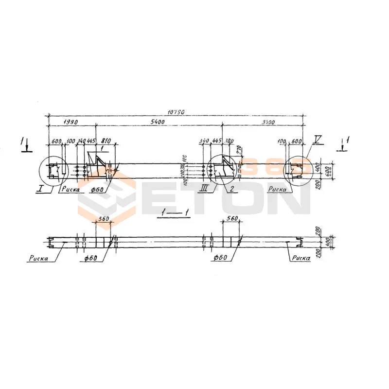 Колонны высотой 5,4 м Серия 1.420.1-19 К 15-1