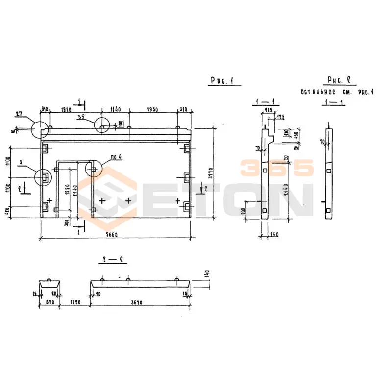 Диафрагмы жесткости Серия 1.220.1-3м ДПК 57-33 л (1.220.1-3м)