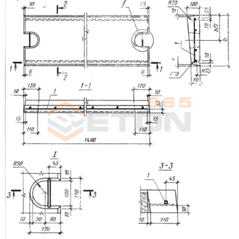 Плиты парапетные ГОСТ 6786-80 и Серия 1.438-1 ПП 15-6