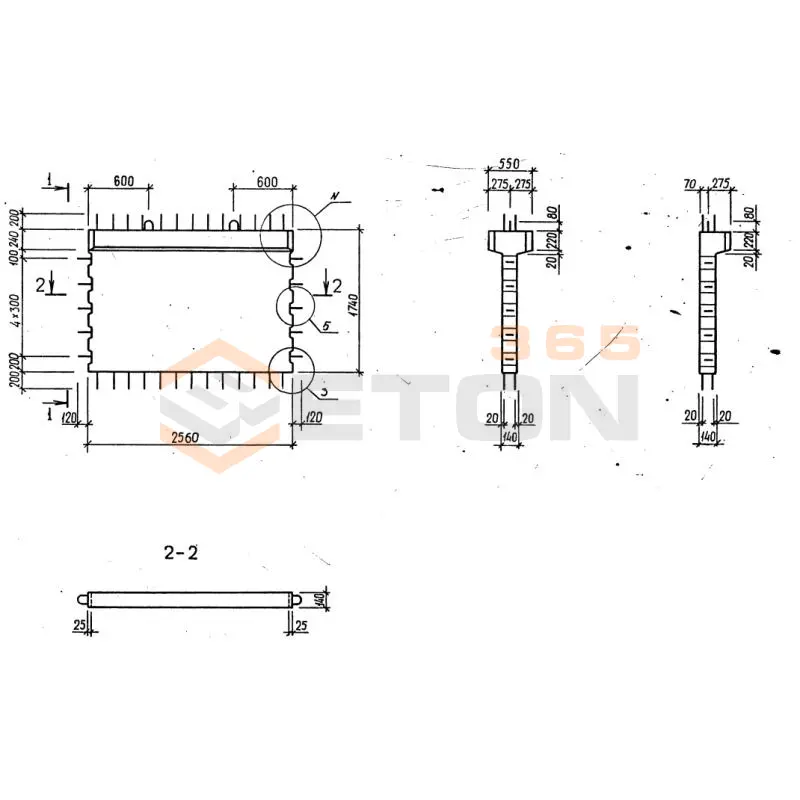 Диафрагмы жесткости серия 1.020-1/87 ( 1.020.1-7, 1.020-1/83, ИИ 04-1, 1.020.1-3пв ) 2Д 26-17 пв