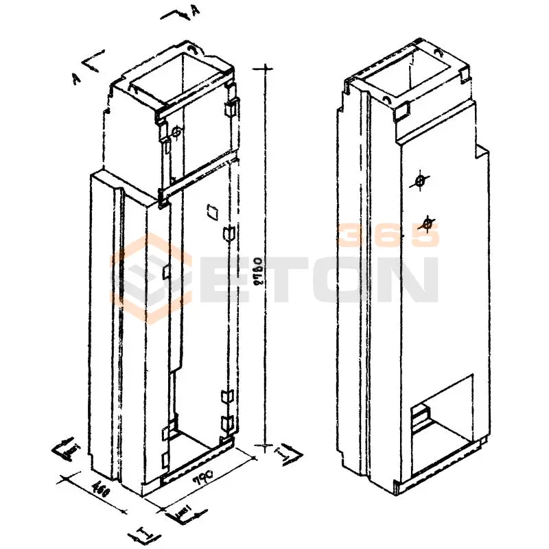 Блоки стеновые Серия 03-05 ВМС 27 б