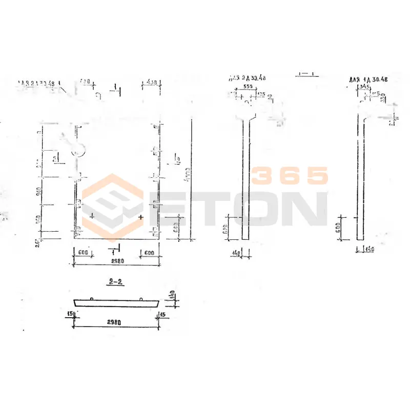 Диафрагмы жесткости серия 1.020-1/87 ( 1.020.1-7, 1.020-1/83, ИИ 04-1, 1.020.1-3пв ) Д 30-48