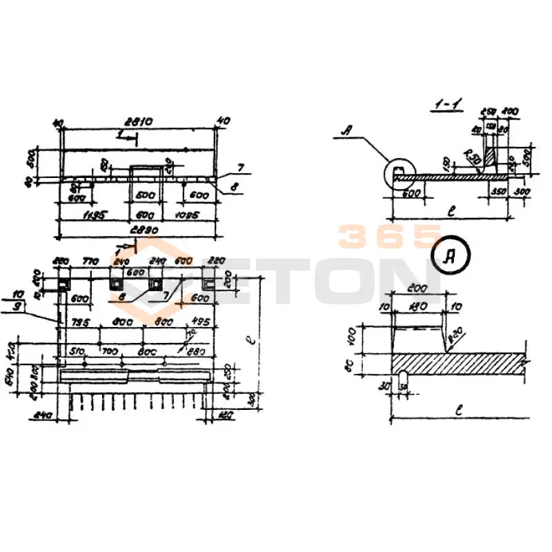 Блоки тротуара Серия 3.503.9-62 ЖТ 4-1,5 м (3.503.9-62)