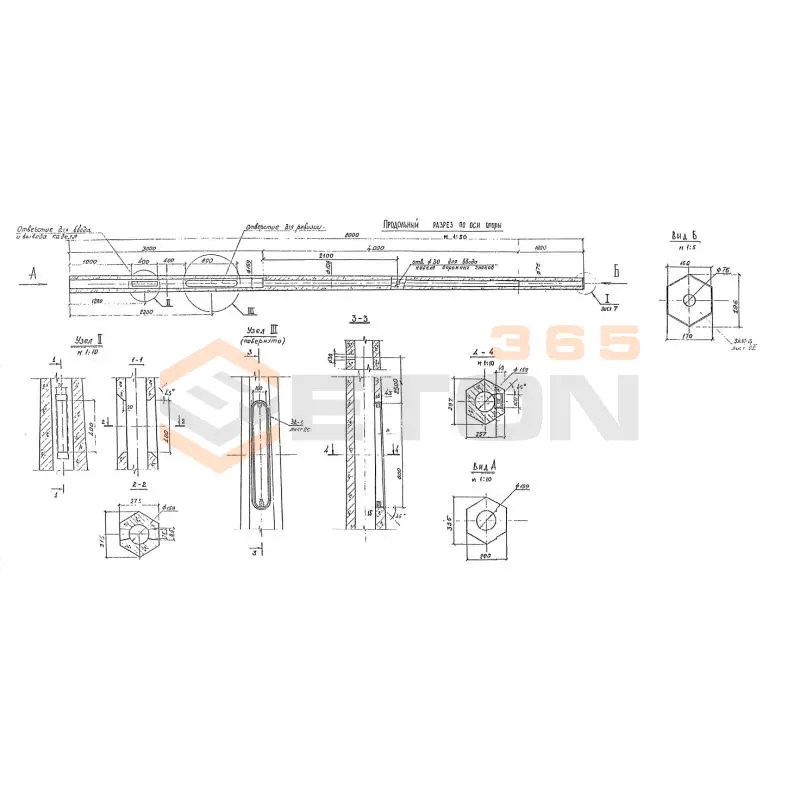 Стойки Серия 3.507 КЛ-10 СВ 0,65-8