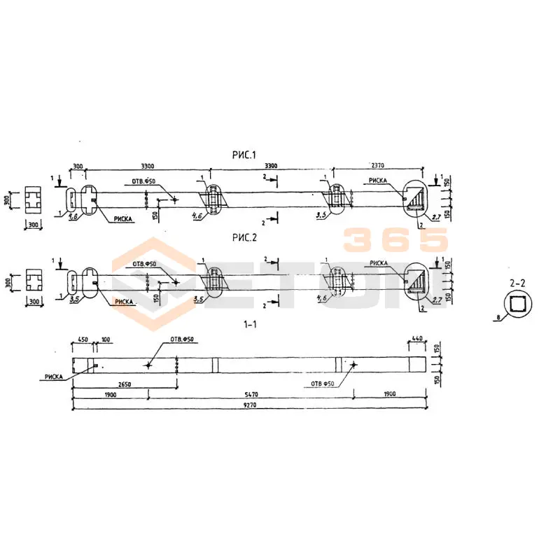 Колонны Серия 1.220.1-3м КДФ3Т 3-33-30,2 (1.220.1-3м)