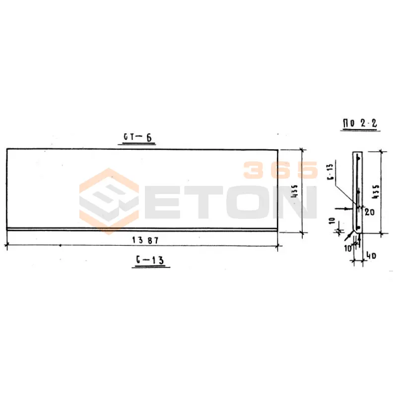 Накладные проступи Серия ИИС 04-7 СТ 6