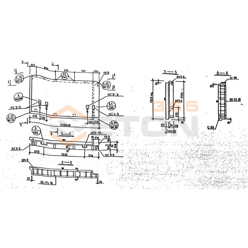 Панели наружных стен Серия 1.232 КЛ-2 НР 2-33-18-35 (1.232 КЛ-2)