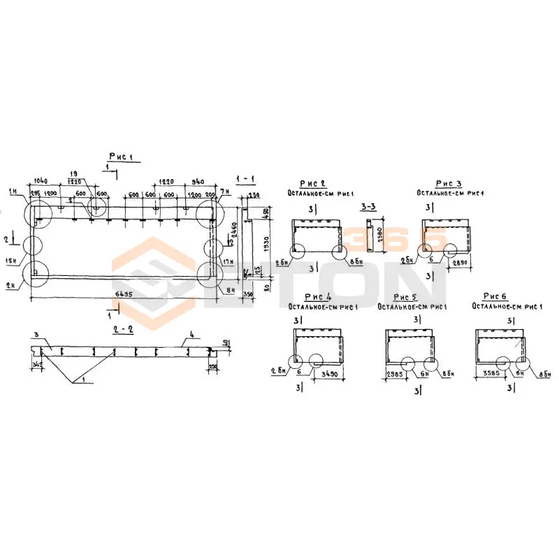Панели парапета Серия 1.138.1-17 1НЧ 65-25-35-50 л-3,1,2 л (1.138.1-17)
