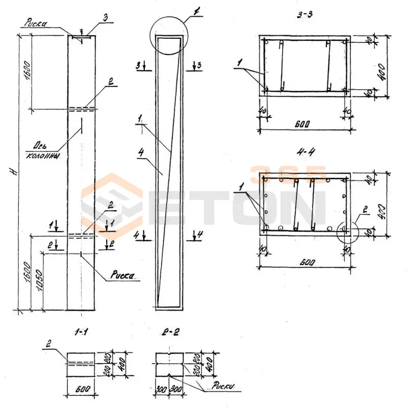 Колонны Серия 3.015-3/92 К 15-10