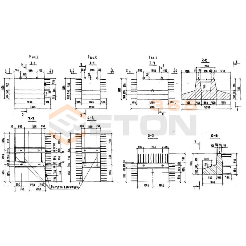 Блоки фундамента Серия 3.503-49 400ФК 1 (3.503-49)