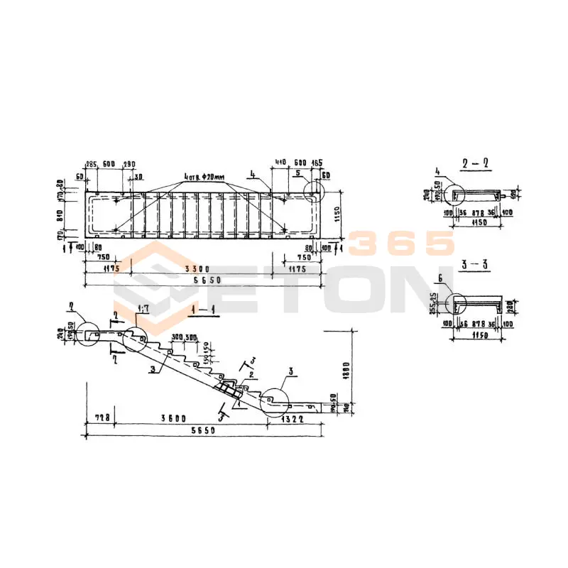 Лестничные марши Серия 1.020-1 ЛМ 57-14-18 (1.020-1)