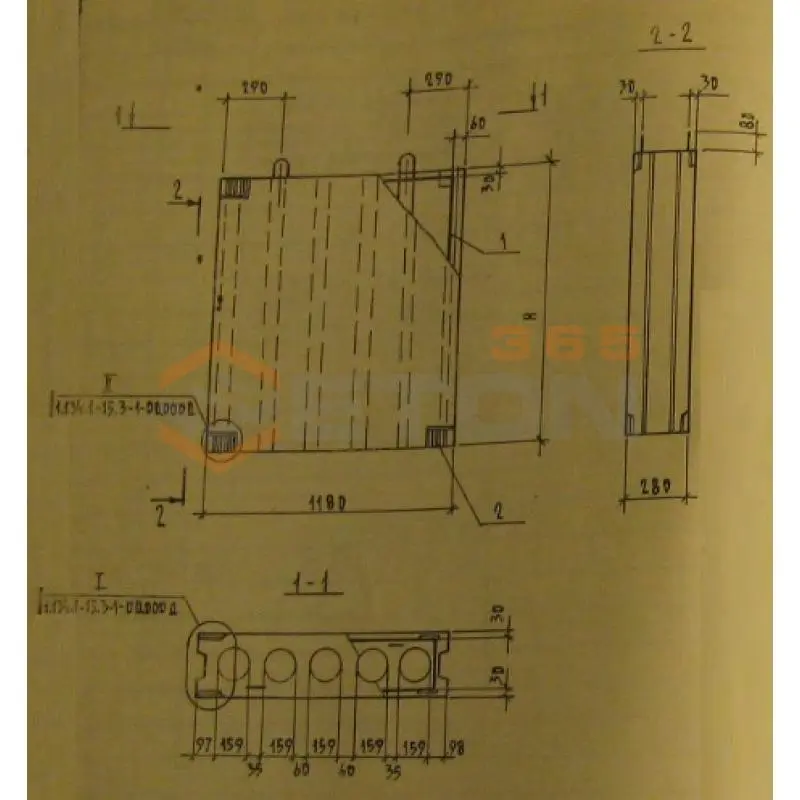 Блоки вентиляционные Серия 1.134.1-15 БВ 12-19-28-15 т