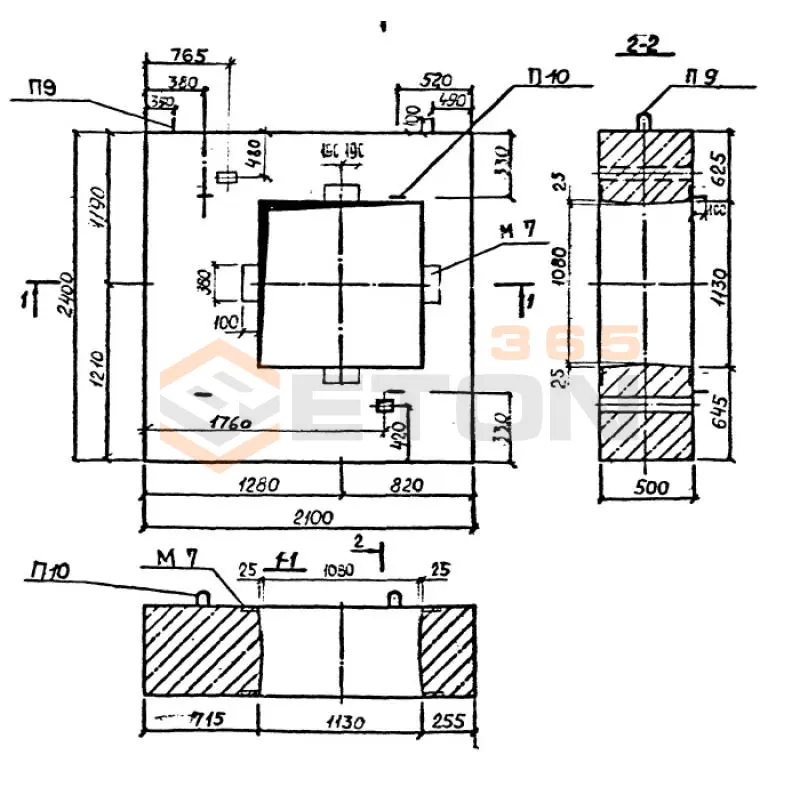 Опоры неподвижные Альбом ПС 248 НО 1000-50