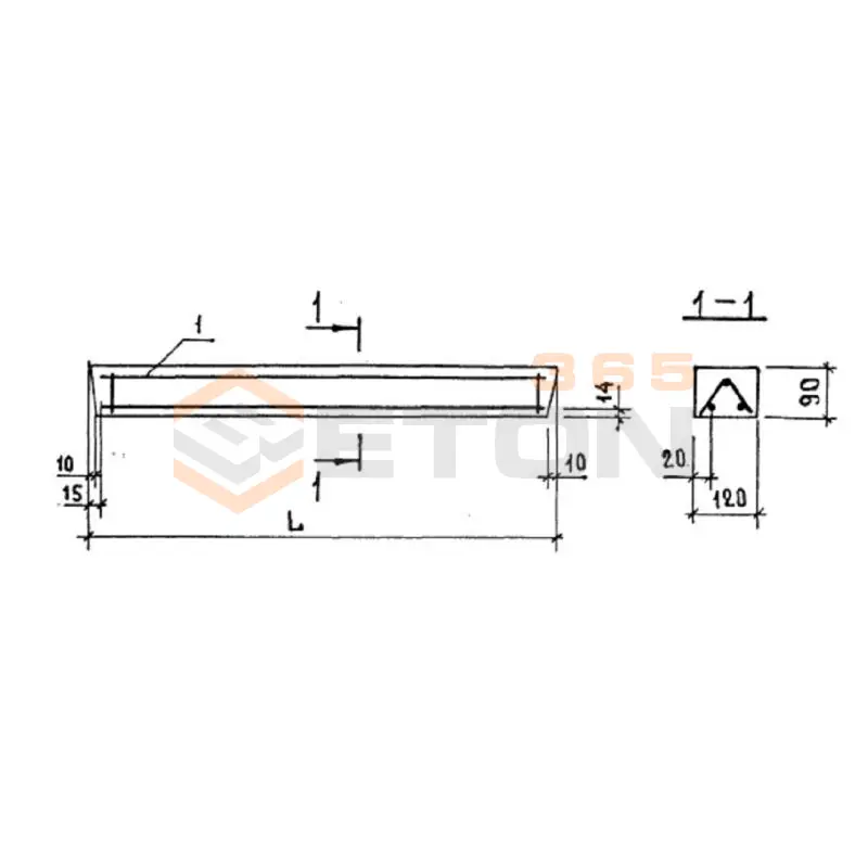 Перемычки брусковые Серия 1.139-1 Б 13 м