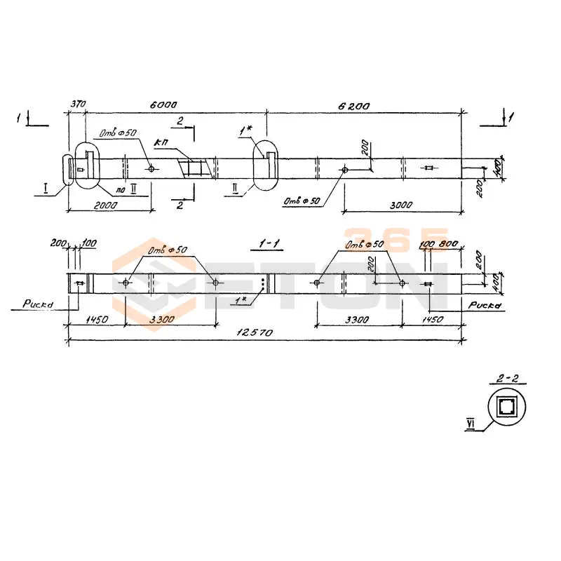 Колонны Серия 1.020.1-4 3КБО 36-48-5-40-00