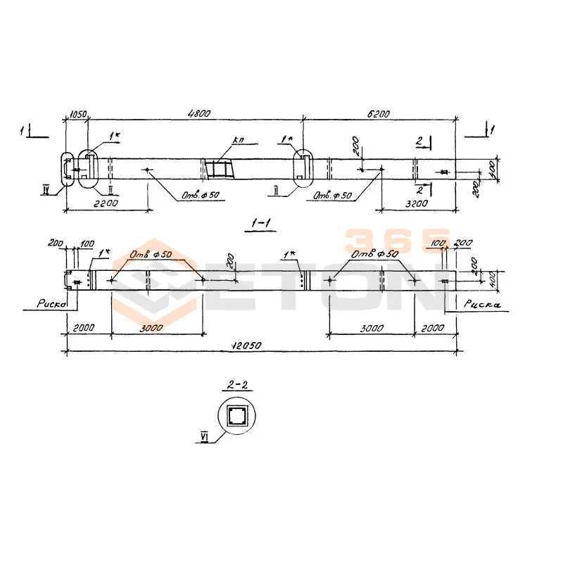 Колонны Серия 1.020.1-4 2КНО 48-60-3-25-00
