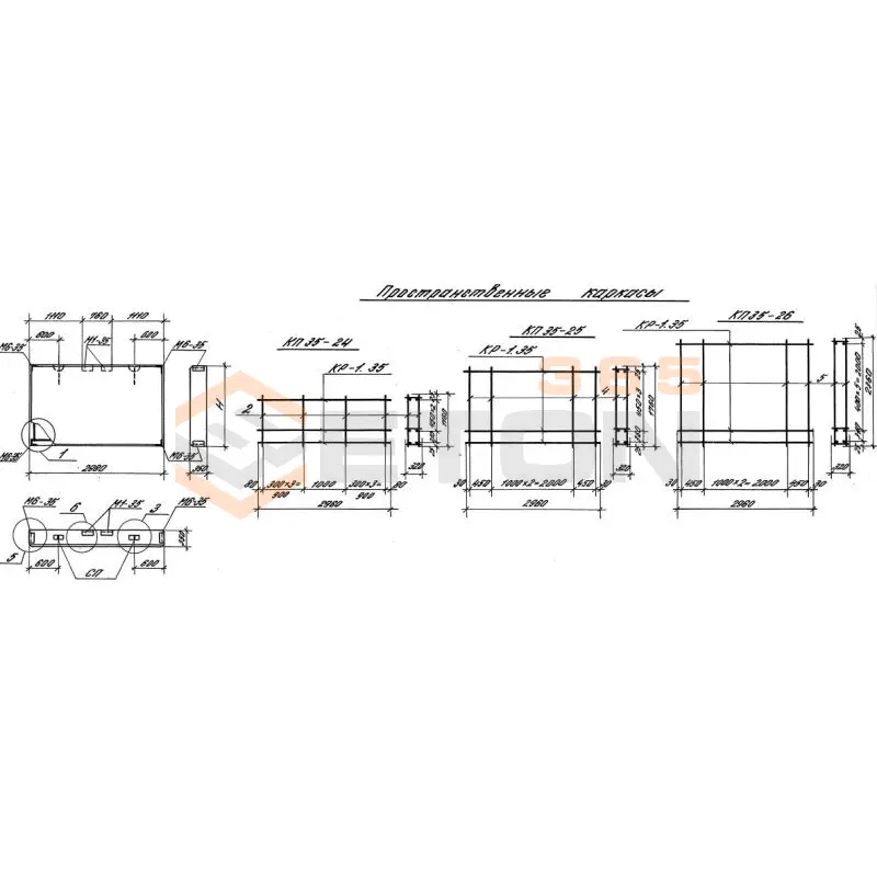 Панели стеновые толщиной 350 мм Серия 1.030.1-1 2ПС 30-24-3,5 л