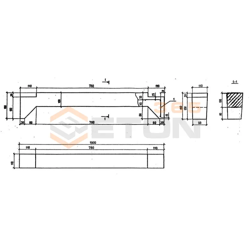 Элементы железобетонных решетчатых конструкций РК Серия 3.503.9-78 РК 1