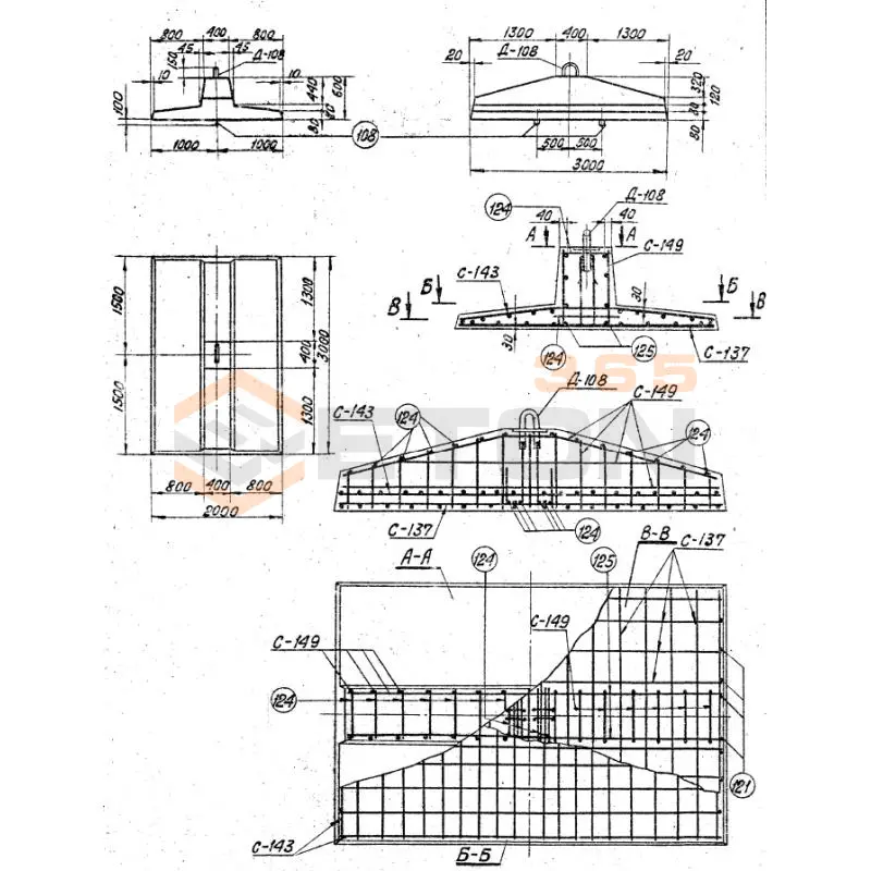 Анкерные плиты Серия 3.407-115 ПА 3-1