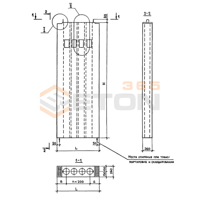 Блоки вентиляционные Серия 1.234.8-1 ВС 15-30