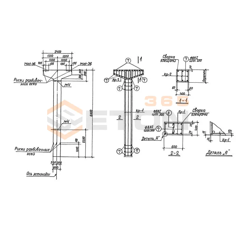 Колонны Серия 3.015-2/82 К 21-5