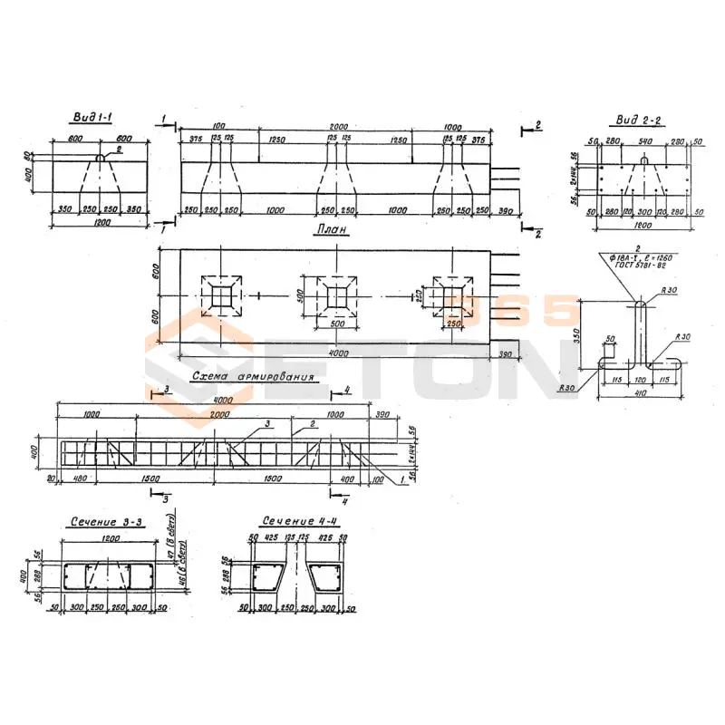 Блоки насадок Серия 3.503.1-79 4БН 40-1-3