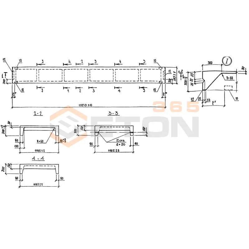 Панели стеновые Серия 1.432.1-20 ПСН 120-12-1 AтVIт-2 (1.432.1-20)