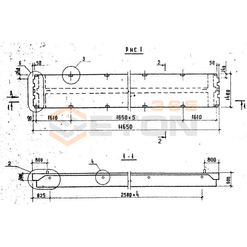 Плиты перекрытий Серия 1.042.1-2 ПТ 116-15-8 АIVт