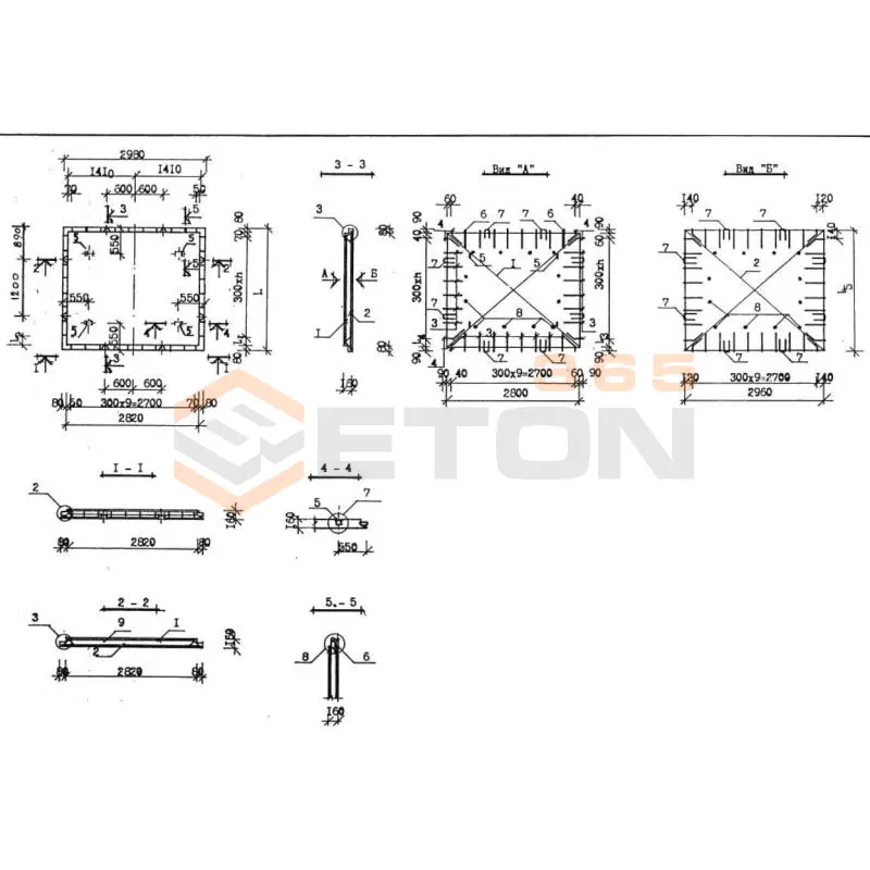 Диафрагмы жестскости Серия КУБ 2,5 ДФ 30-34-8