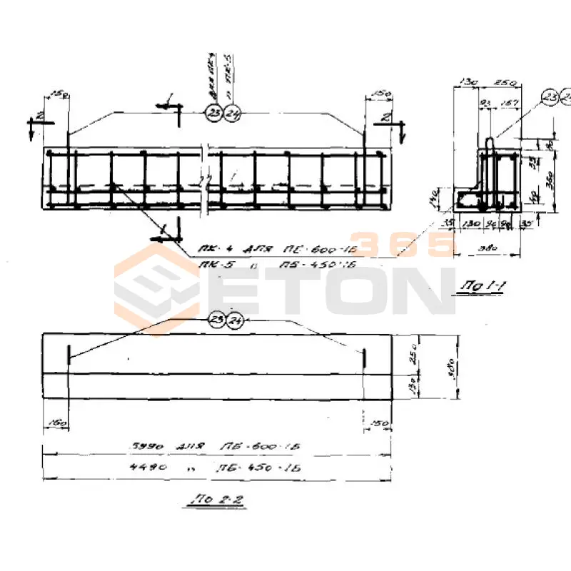 Балки СТ 02-01 ПБ 600-1 Б (СТ 02-01)