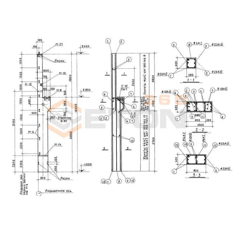 Колонны Серия КЭ 01-49 КП 6-136