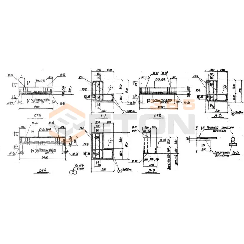 Балки Серия ИС 01-05 ( НК 029-23:39 ) БТ 3