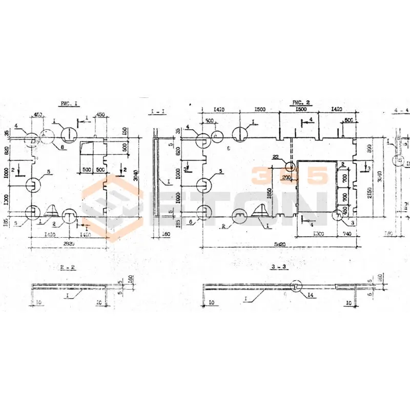 Панели внутренних стен Серия 1.090.1-2с ПВП 58-30-15-1 тс9 (1.090.1-2с)