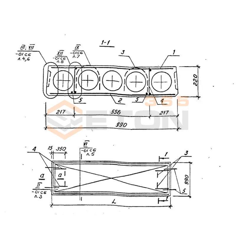 Плиты многопустотные Серия 1.141.1-23с ПК 8-24-10 с9 (1.141.1-23с)