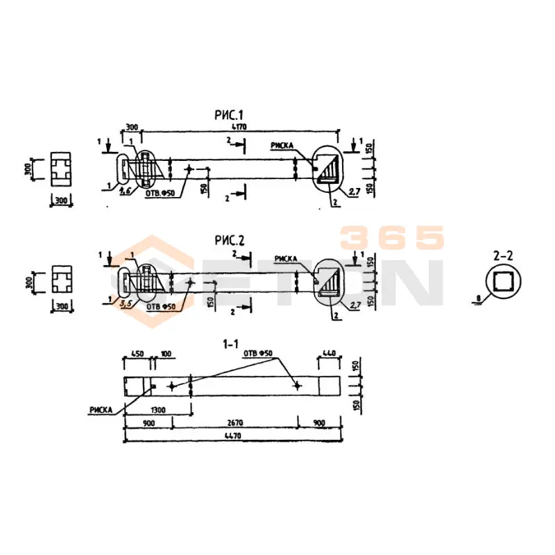 Колонны Серия 1.220.1-3м КО1С 3-33-25,2 (1.220.1-3м)